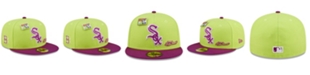 New Era Men's Green and Purple Chicago White Sox MLB x Big League Chew Swingin' Sour Apple Flavor Pack 59FIFTY Fitted Hat